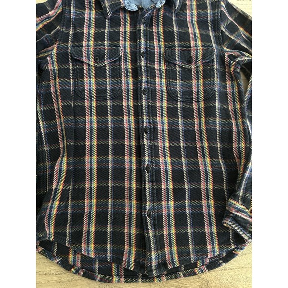 The Outerknown Men's Blanket Shirt Front Pockets Large Organic Cotton Button Up - Picture 11 of 11